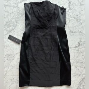 New With Tags Ann Taylor Strapless Black Mini Dress